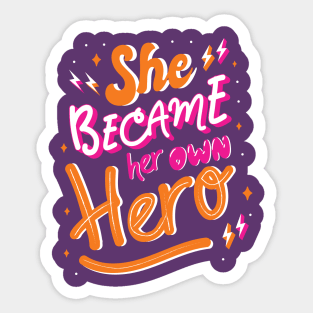 Her Own Hero Sticker